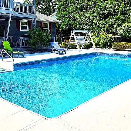 back of the house/ pool