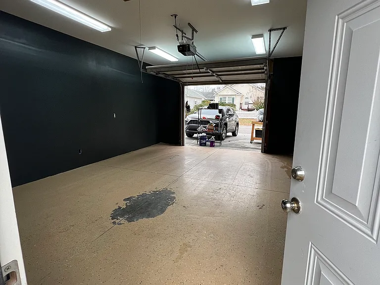 Garage with attic access