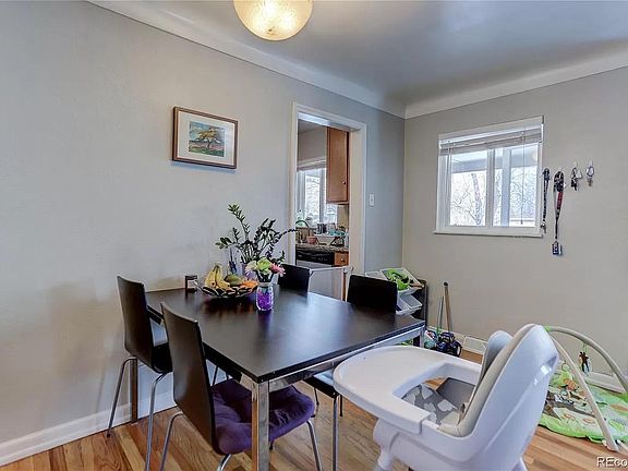 Dining Area, window overlooks front porch.