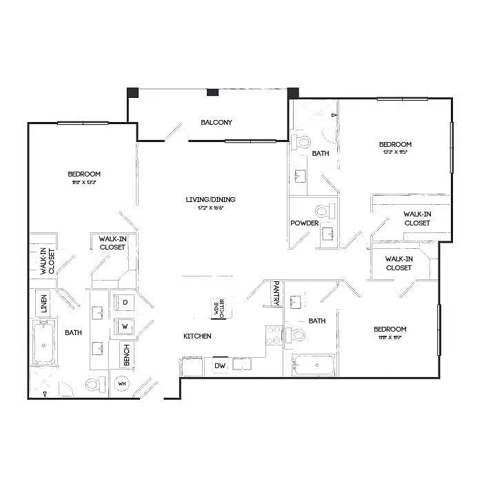 Floor plan C1F