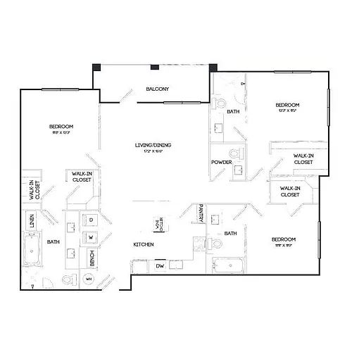 Floor plan C1E
