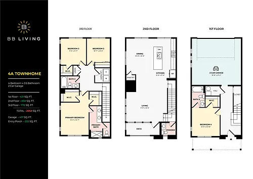 Floor plan 4A Townhome