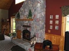  NATURAL STONE FIREPLACE