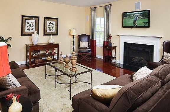 Gather in the family room to read a book by the fire or to host a party for the Super Bowl!