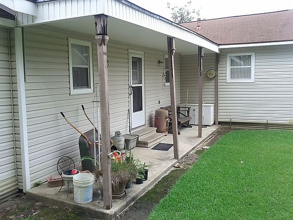 Side porch Back yard