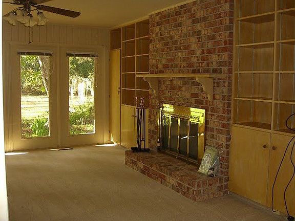 Fireplace in Sunroom
