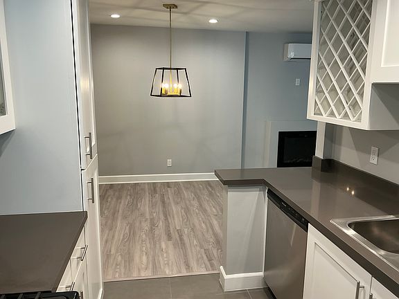View from the recently upgraded kitchen to the dinning area.