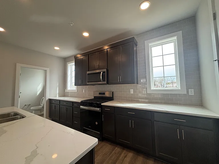 Kitchen with lot of cabinets
