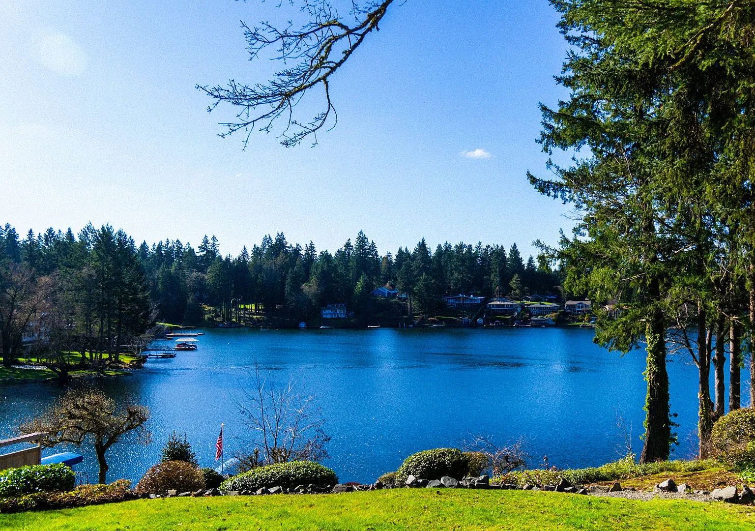 Steilacoom Lake Waterfront Home with Private Dock & Stunning Views — Photo 4