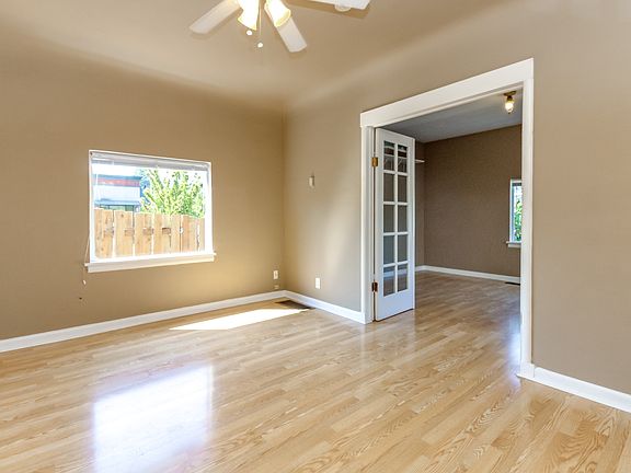Living Room view - French doors into Master bedroom