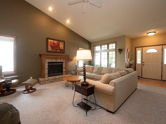 Gas Fireplace and Great Windows