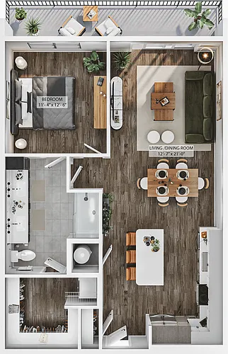 Floor plan A21