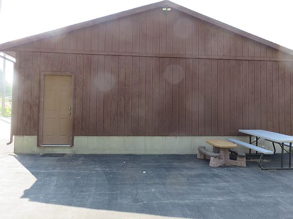 side entrance of barn