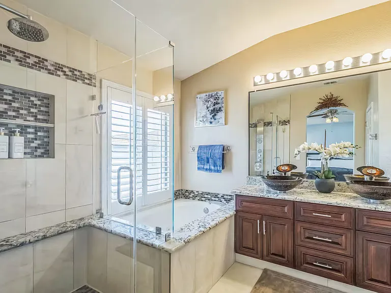 Master Bathroom - Standing Shower - Tub - Double Sink