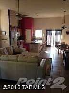 looking into kitchen