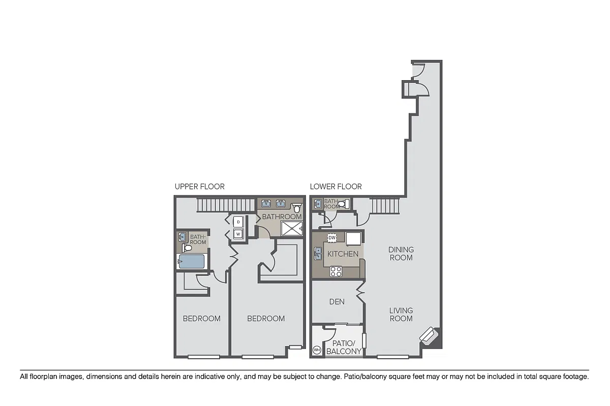 Floor plan Torino + Den Townhome