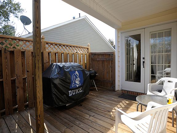 pressure washed deck