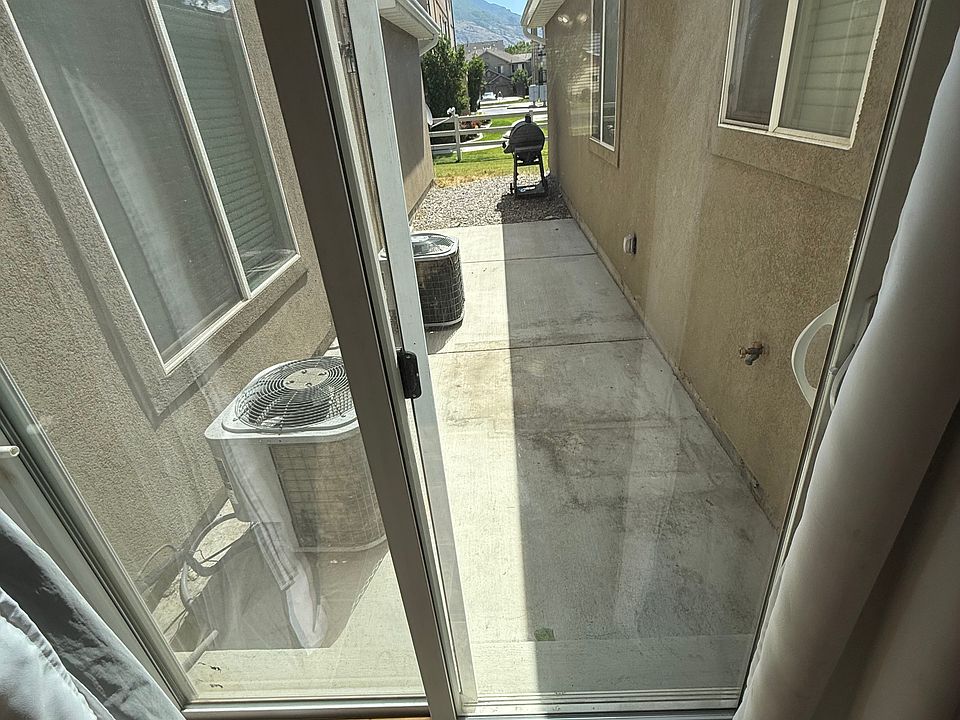 View out of the sliding door