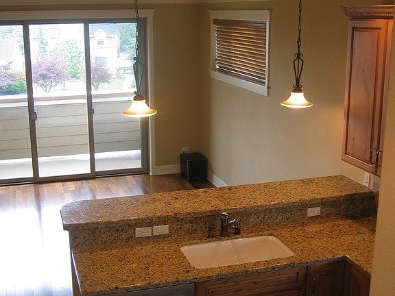 Kitchen and living room