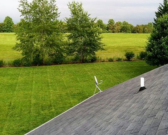 Right side view from house