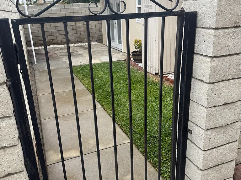 Fenced yard