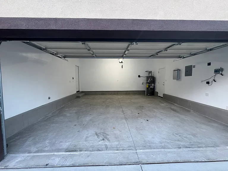 Two car garage with EV hook-up