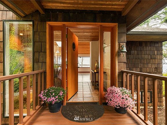 Covered front entry.