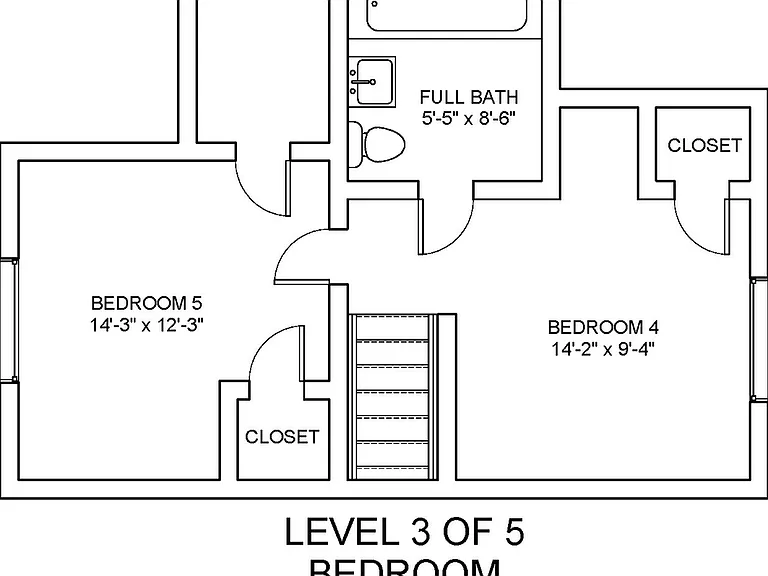 5x2.5 Floorplan - Level 3 5x2.5 Floorplan - Level 3