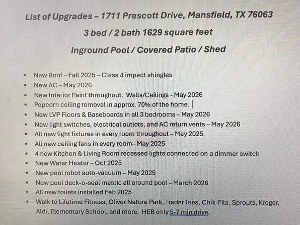 1711 Prescott Dr, Mansfield, TX 76063