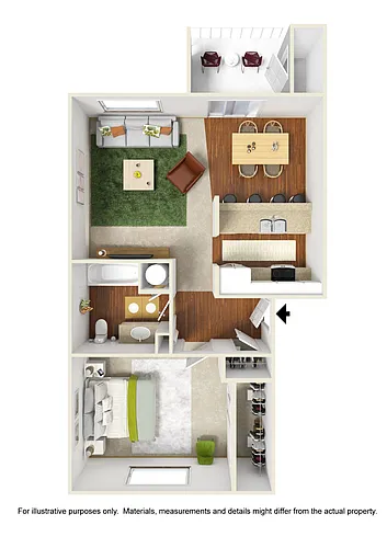 Floor plan 1X1