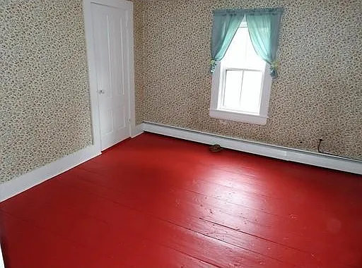 Second floor bedroom (updated walls and floor photos coming soon)