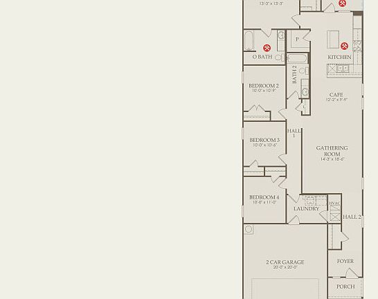 Afton Floor Plan, Quick Move-In Home, Floor 1