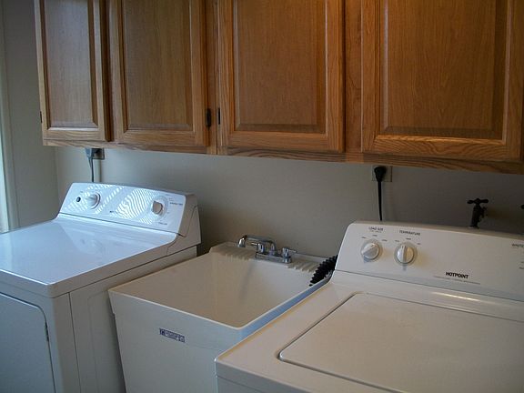 Washer and dryer included.