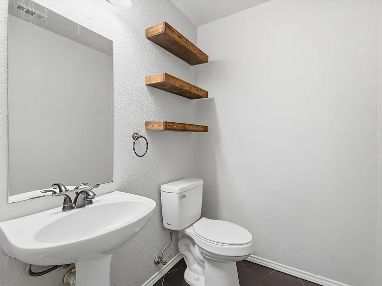 Half bathroom on first floor