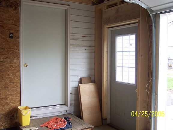 entrance to home from garage