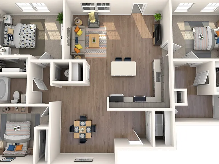 3 Bedroom | 2 Bath | 1402 SF 3 Bedroom | 2 Bath | 1402 SF