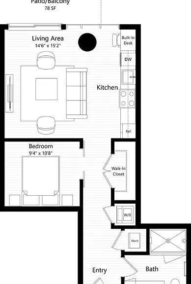 S3 floor plan ALLUVION LAS OLAS