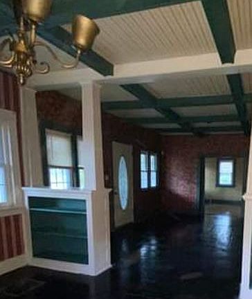 Living room and dining room