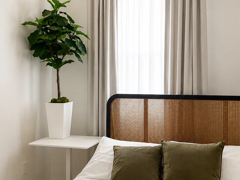 Ample light and blackout curtains.