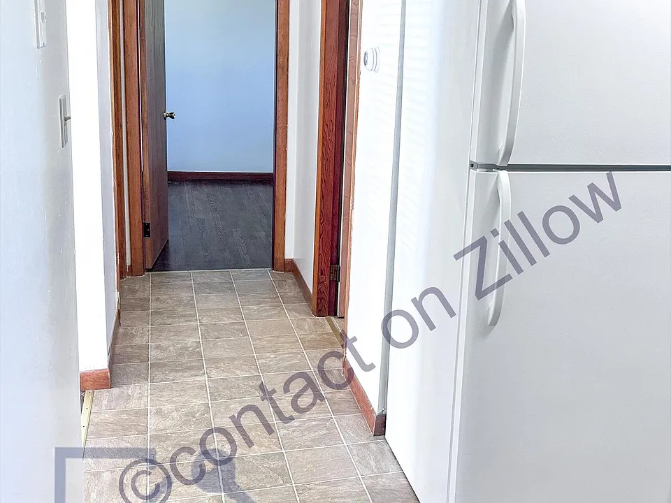 Hallway from kitchen/living rooms into bedroom