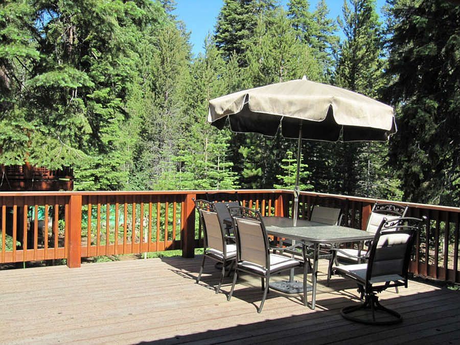 "Expansive sunny deck"