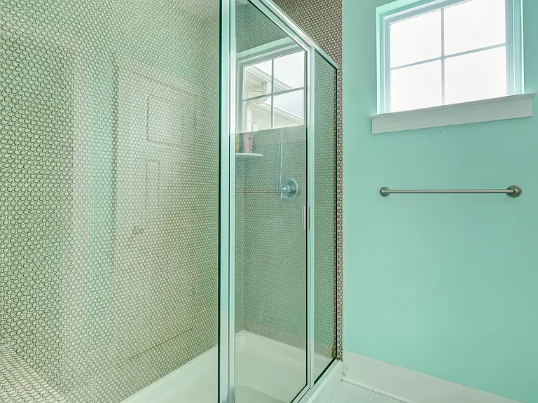 Downstairs Master Bathroom shower