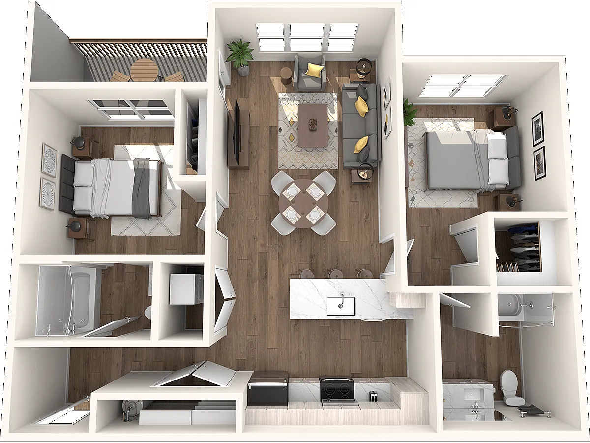 Floor plan Thompson MFTE
