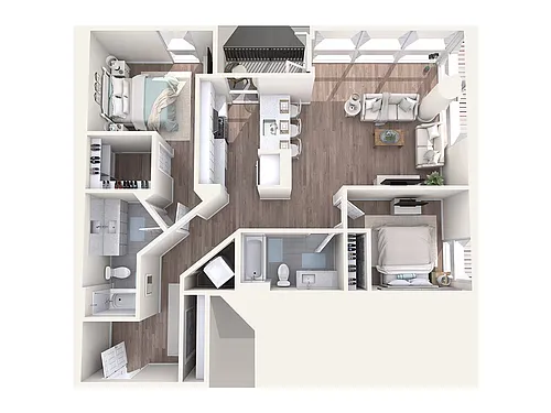 Floor plan 2 Bedroom - C2