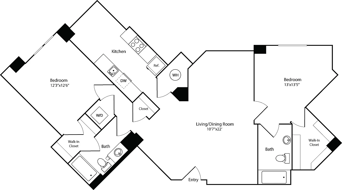 Floor plan 2B3