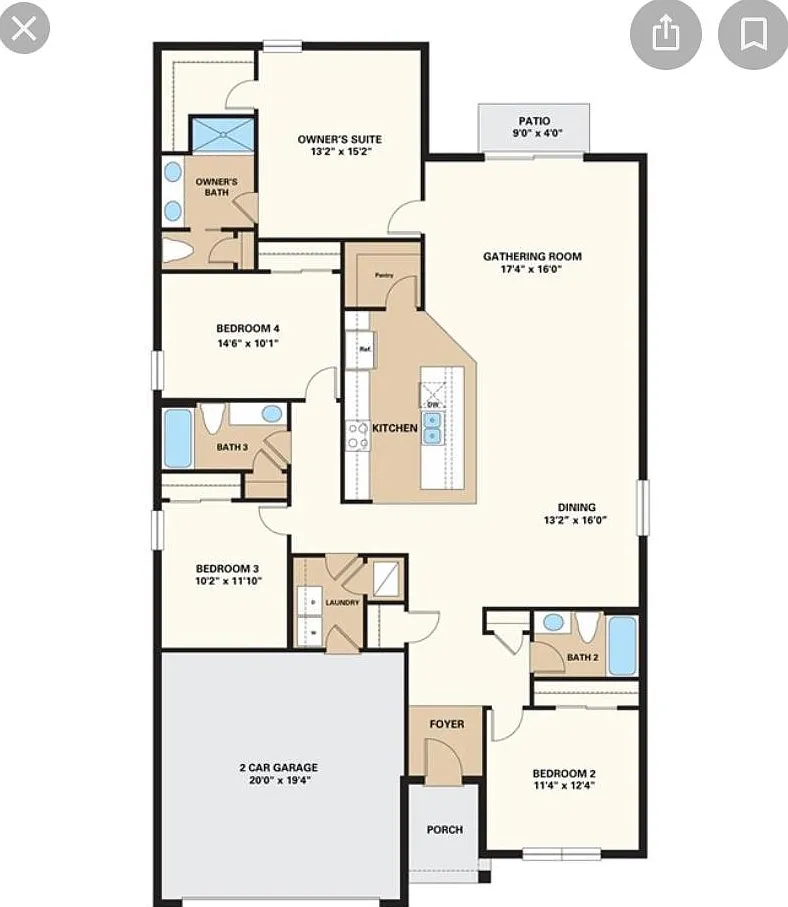 4 bed, 2400 sqft, $2,650 — Photo 2