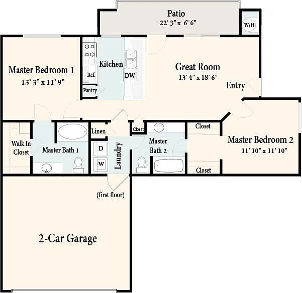 Floor plan Jamaica - Down