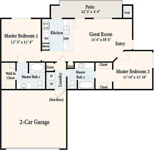 Floor plan Jamaica - Down