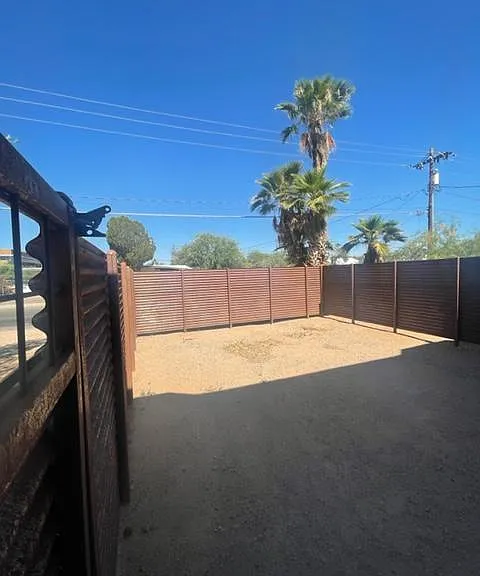 Large private yard