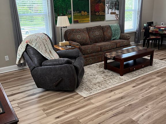 From front door living/dining area